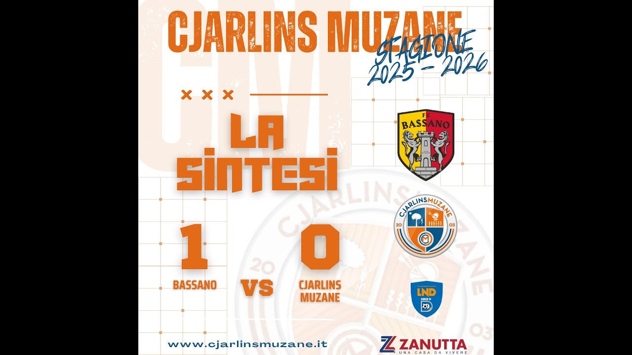 LA SINTESI DI BASSANO-CJARLINS MUZANE