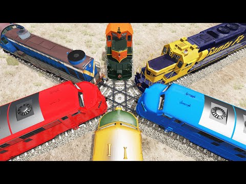 Crazy High Speed Train Crashes #45 - Beamng drive | Dancing Cars