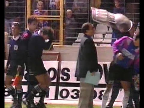 Deportivo 1-1 Rayo Vallecano | Monedazo al árbitro Llonch Andreu | 96/97