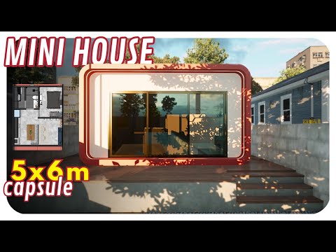 MINIHAUS 5 x 6 m – KAPSEL – Differenziert