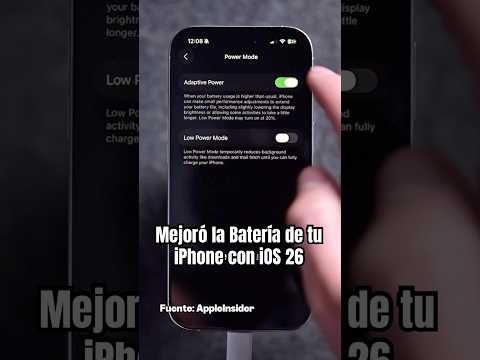 La batería de tu iPhone durará más con iOS 26. He encontrado en Ajustes una función que Apple no ha anunciado en la Keynote