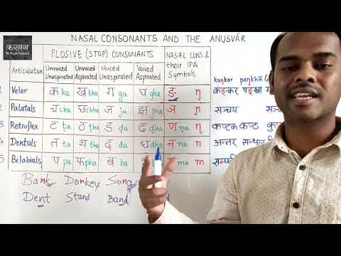 Hindi Phonetics - Nasal Consonants of Hindi - Phonetics and Usage - Tutorial 55B