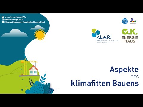 Aspekte des klimafitten Bauens