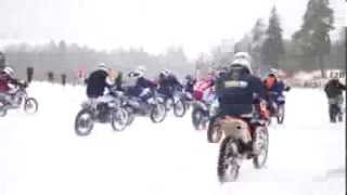 preview picture of video 'Мотокросс на льду, 1-й этап, г. Гатчина'