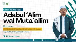 Download lagu 🔴 [LIVE] KAJIAN KITAB ADABUL 'ALIM WAL MUTA'ALIM | Al-Ustadz Iftakhul Khoirul Latif, S.pd. mp3