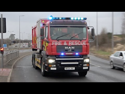 *RARE* Bolton Central High Volume Pump And Second Pump Responding - Greater Manchester Fire & Rescue