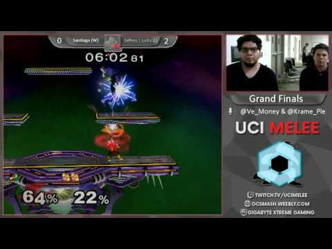 UCI 24 Grand Finals - Lucky (Fox) vs Santiago (Falco,Sheik) - Super Smash Bros. Melee