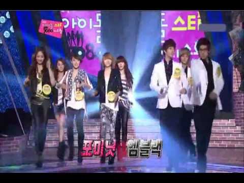 110204 4MINUTE and MBLAQ @Idol Star
