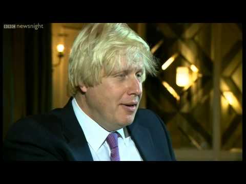 NEWSNIGHT: Boris Johnson: "I might write romantic fiction"