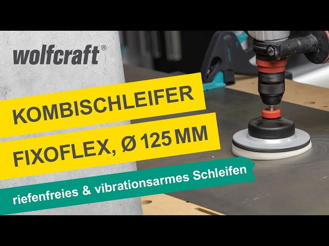 Video Teaser für Kombischleifer fixoflex: Für riefenfreies und vibrationsarmes Schleifen | wolfcraft