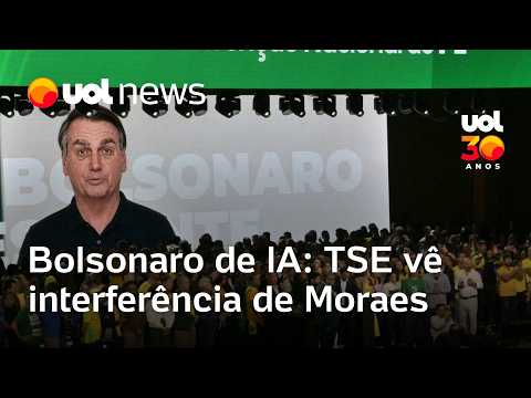 Bolsonaro de IA: Ministros do TSE veem interferência de Moraes em cobrança sobre vídeo em convenção