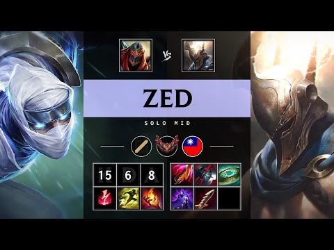 Zed Mid vs Pantheon - TW Grandmaster Patch 25.07