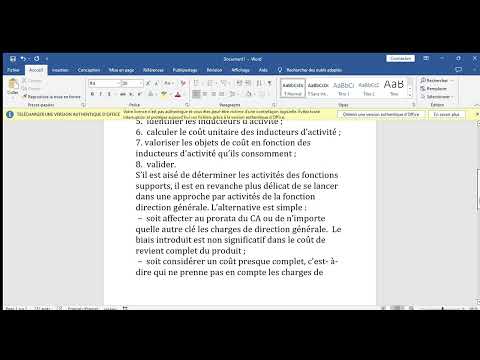 contrôle de gestion I CAE traitement des charges indirectes