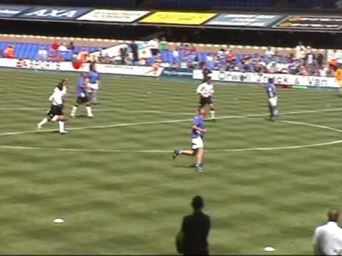 Half time  Legends match for Fabian Wilnis