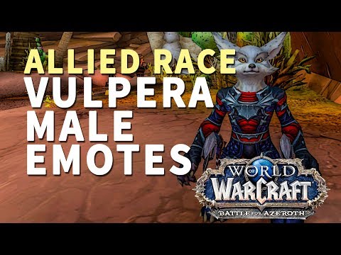 Vulpera Emotes WoW (Male Emotes)