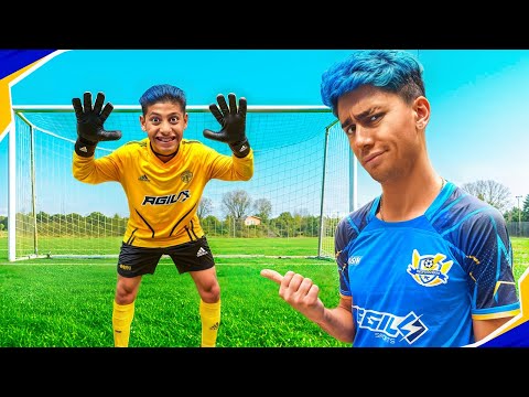 O PÉ DE FERRO VIROU GOLEIRO?! *ele ficou muito bravo!