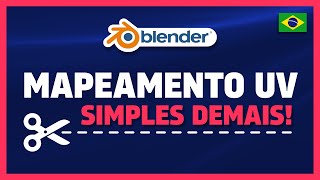 Como fazer MAPEAMENTO UV no Blender 3D (Iniciante)