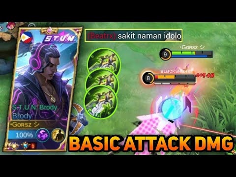YOU MUST TRY THIS BRODY BASIC ATTACK DAMAGE (auto delete) MLBB