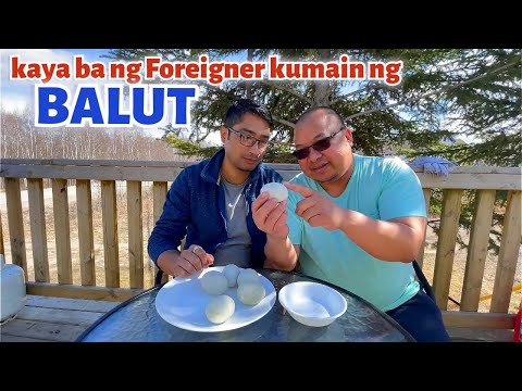 VLOG 201  Foreigner eats BALUT an EXOTIC Filipino food