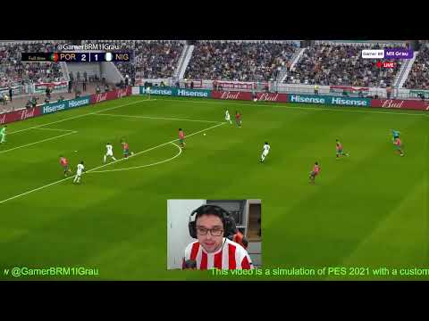 🔴[PES 2021] Portugal vs Nigeria | VITÓRIA PORTUGUESA ANTES DA COPA | RESUMO & GAMEPLAY