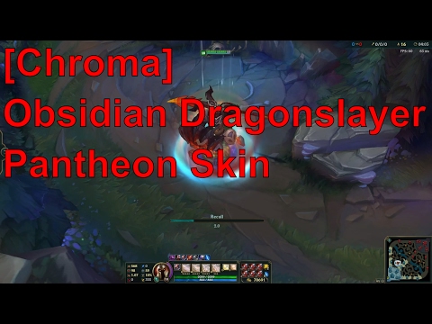 [LoL:PBE] Obsidian Dragonslayer Pantheon Skin