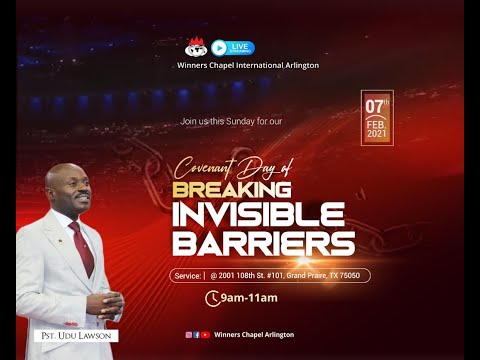 Covenant Day of Breaking Invisible Barriers | 02-07-2021 | Winners Chapel Arlington Tx