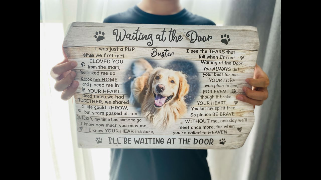 Unboxing Waiting At The Door Dog Poem Poster - Anvyprints Personalized Gifts