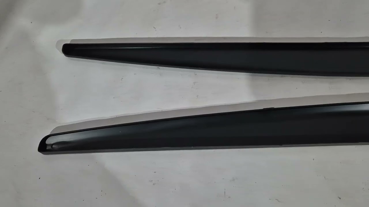 BMW 3 серія F30/F31 2012-2019 рр. Накладки на пороги DPT V-1 (під M-Sport пороги, чорний глянець) Video 1