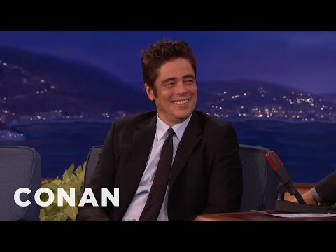 Benicio Del Toro's Disneyland Trip With Rod Stewart | CONAN on TBS