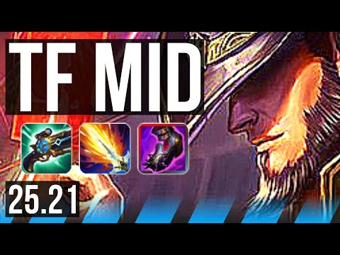 TWISTED FATE vs ZED (MID) | 14/1/1, Legendary | KR Master | 25.21