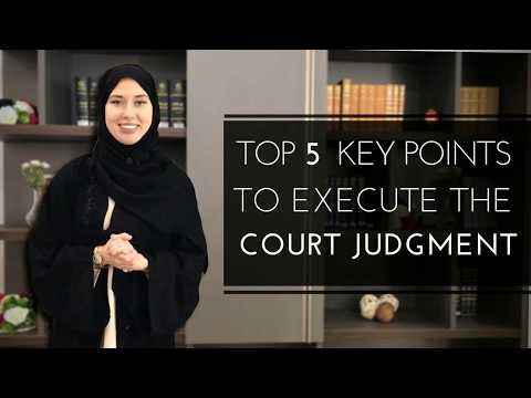 5 key points to execute the court judgment in the UAE