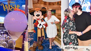 Disney Wish Cruise 2024 - The BEST Pirate Night! Dining, Pool, Fireworks, Special Drinks & PARTIES!