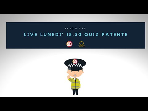 QUIZ PATENTE LIVE Argomento NORME VARIE
