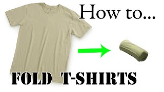 Army Packing Hack: How to Army Fold a T-Shirt, Basic Training Style - The Best Ranger Roll Tutorial