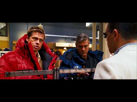 Ocean's Thirteen trailer frame showing the Las Vegas strip and Willy Bank's new casino