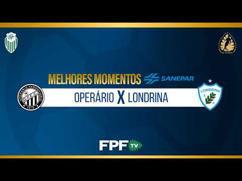 Operário 0X0 Londrina | PARANAENSE 2026 | Final (IDA)