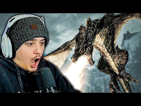 My FIRST Dragon Fight Was TERRIFYING | Skyrim Blind Playthrough (3)