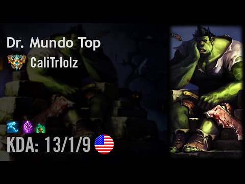 Dr. Mundo Top vs Kennen - CaliTrlolz - NA Challenger Patch 6.16