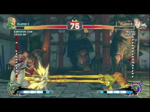 SSF4: EMPEROR COW (Dhalsim) VS Wayney (Ryu)