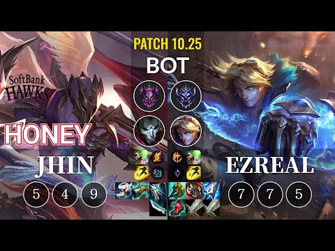 SHG Honey Jhin vs Ezreal Bot - KR Patch 10.25