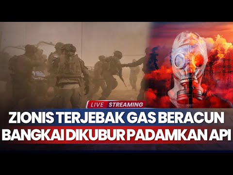 Zionis Terjebak Gas Beracun, Bangkai Dikubur demi Padamkan Api