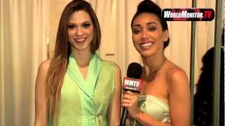 Korrina Rico interviews Supermodel Kristen Rae Myers at Top Designer Awards rehearsal video