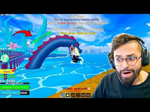 FINALMENTE.. 10M de Bounty + Consegui a Habilidade de Invocar SEA BEAST no Blox Fruits!