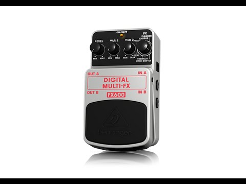 Pedal Para Guitarra Behringer Fx600 Multi-efeito Estéreo Dig