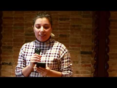 Artist Saeideh Gilani at the Roars and Whispers Storytelling Festival