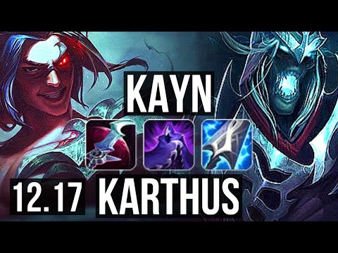 KAYN vs KARTHUS (JNG) | 7/0/10, 2.2M mastery, 900+ games, Godlike | EUW Grandmaster | 12.17