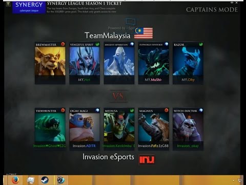 Synergy Dota 2 : Invasion vs Team Malaysia  ( Game 3 )