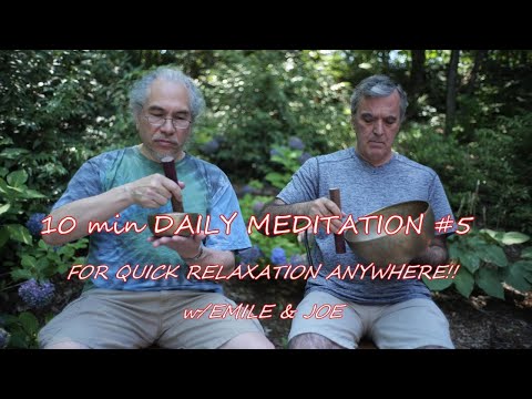Daily 10 min Meditation w/Emile & Joe #5~Use Daily for Grounding and Heart Healing! templesounds.net