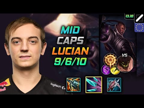 Lucian Mid Build Caps Navori Quickblades Press the Attack - LOL EUW Challenger Patch 13.18