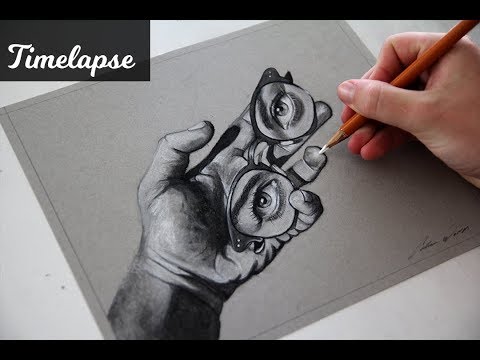 surreal time lapse drawing by callum warren